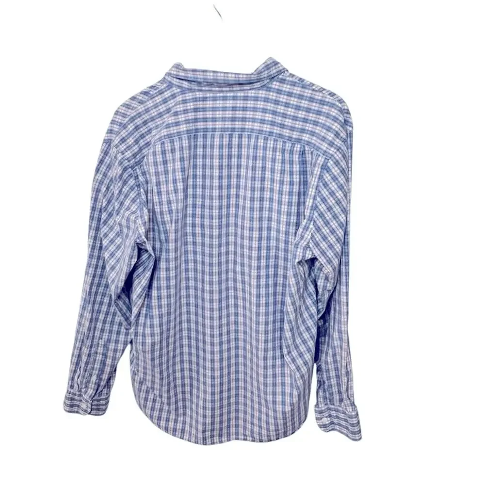 J.Crew Plaid Long Sleeve Cotton Button Down Shirt XL